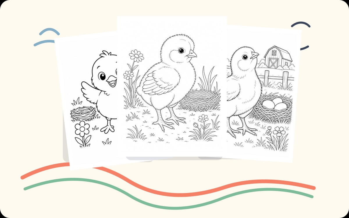 Baby Chick Coloring Pages preview