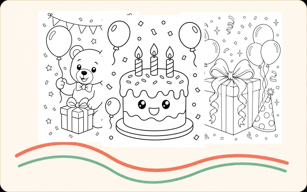 Birthday Coloring Pages preview