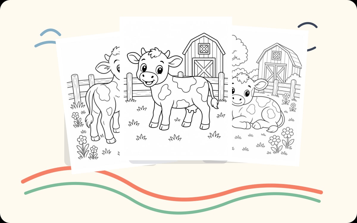 Calf Coloring Pages preview