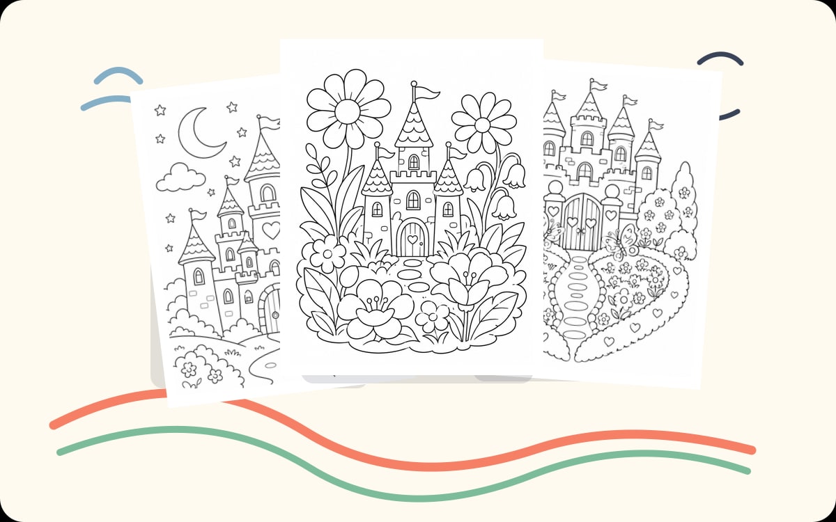 Castle Coloring Pages preview
