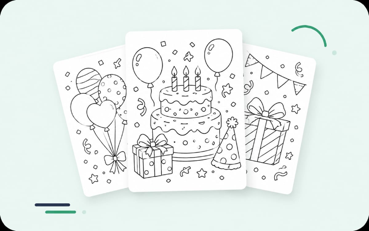 Celebration Coloring Pages preview