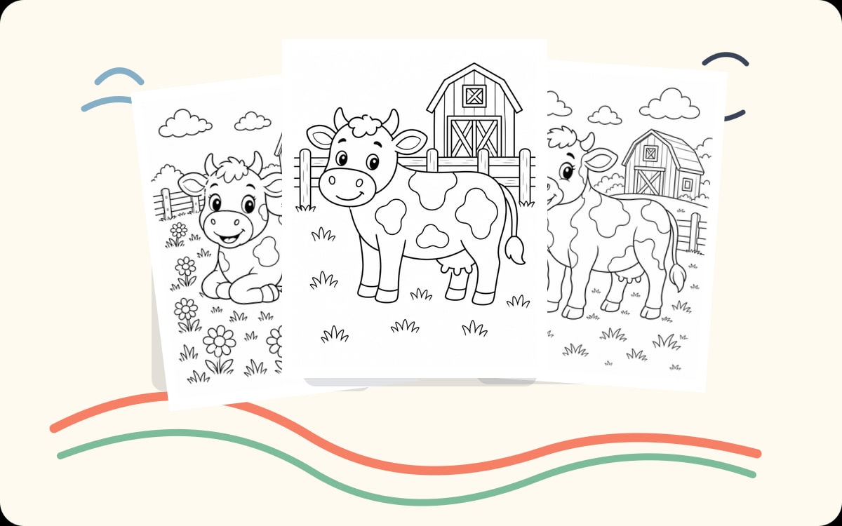 Cow Coloring Pages preview