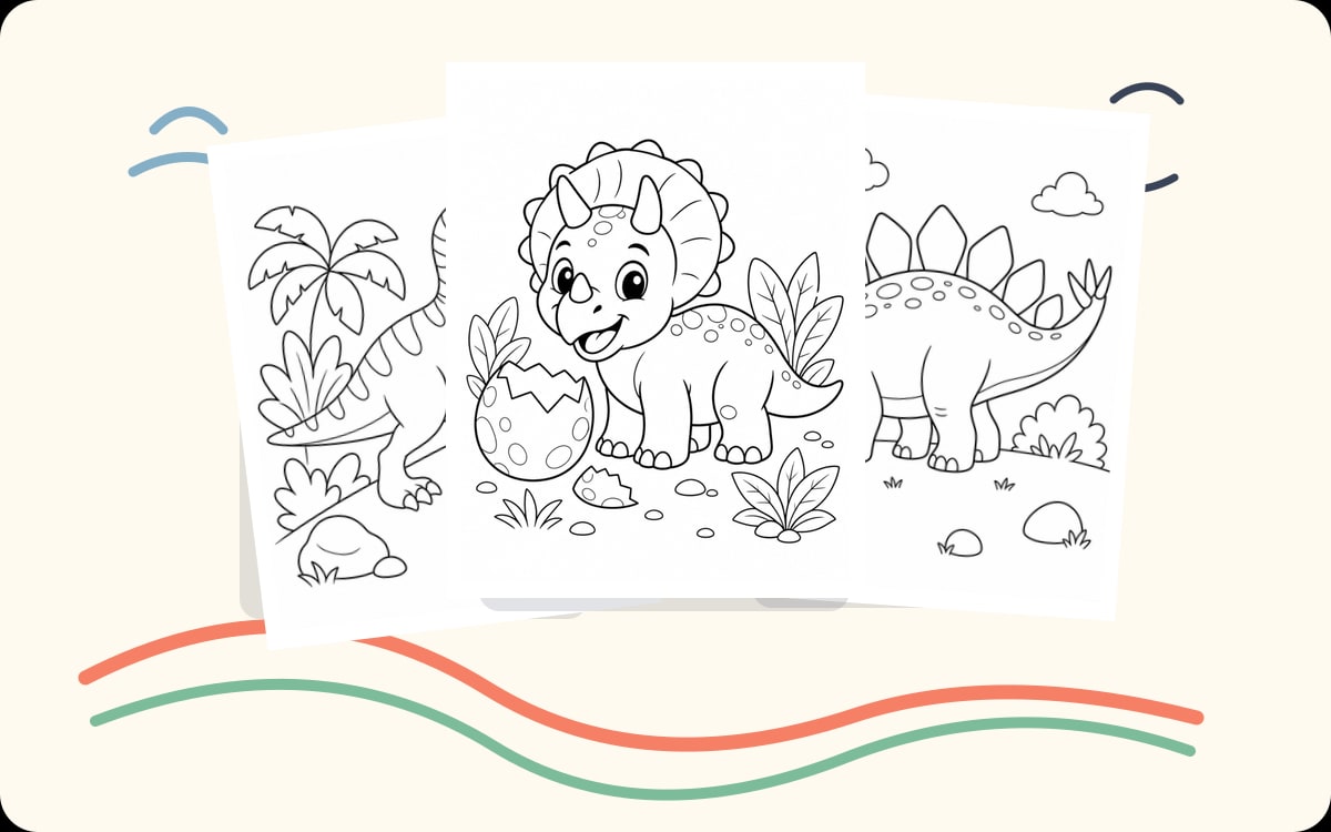 Dinosaur Coloring Pages preview