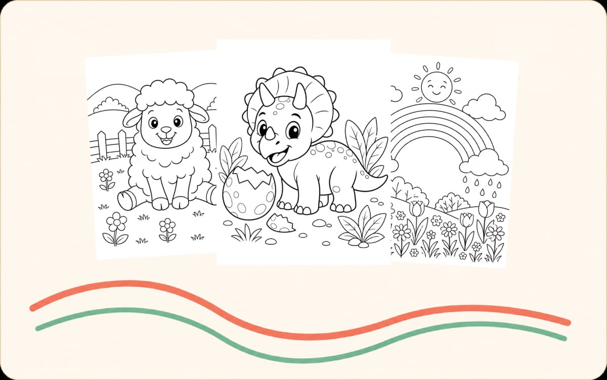 Easy Coloring Pages for Kids preview