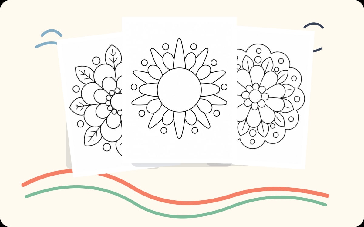 Easy Mandala Coloring Pages preview