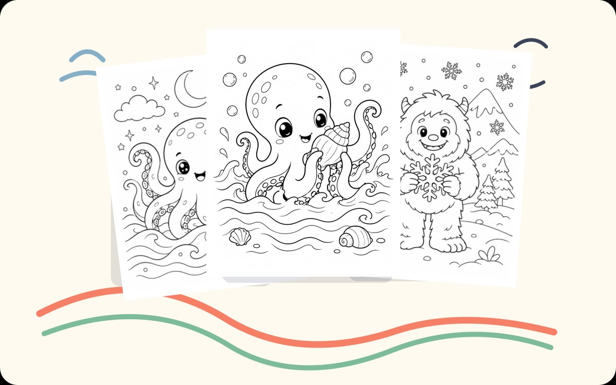Fantasy Creatures Coloring Pages preview