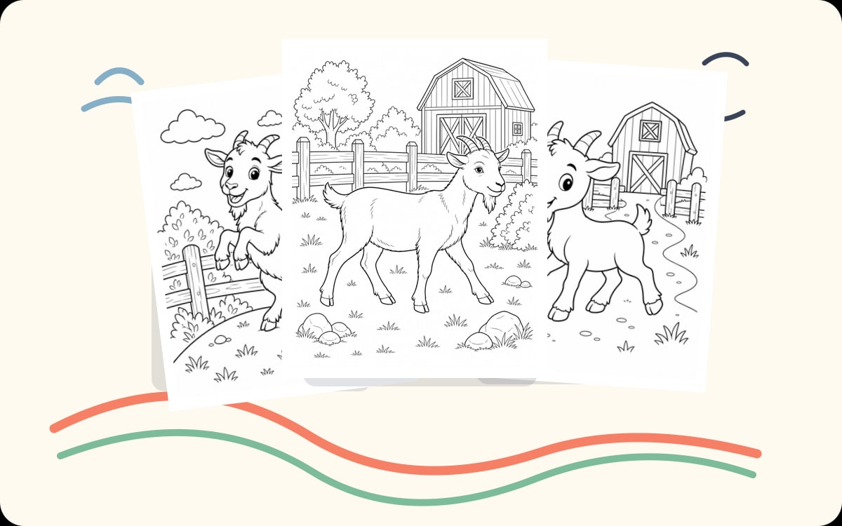 Goat Coloring Pages preview