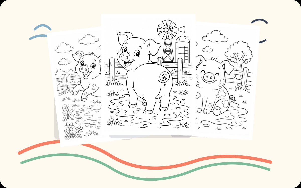 Pig Coloring Pages preview