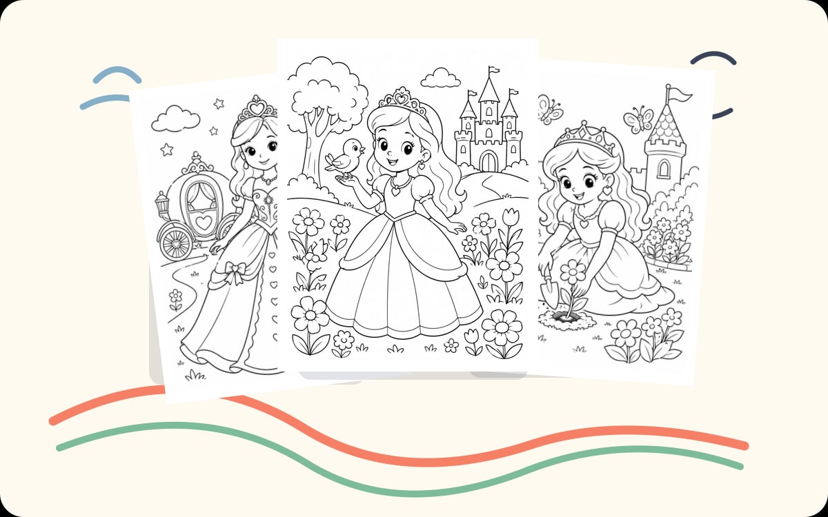Princess Coloring Pages preview