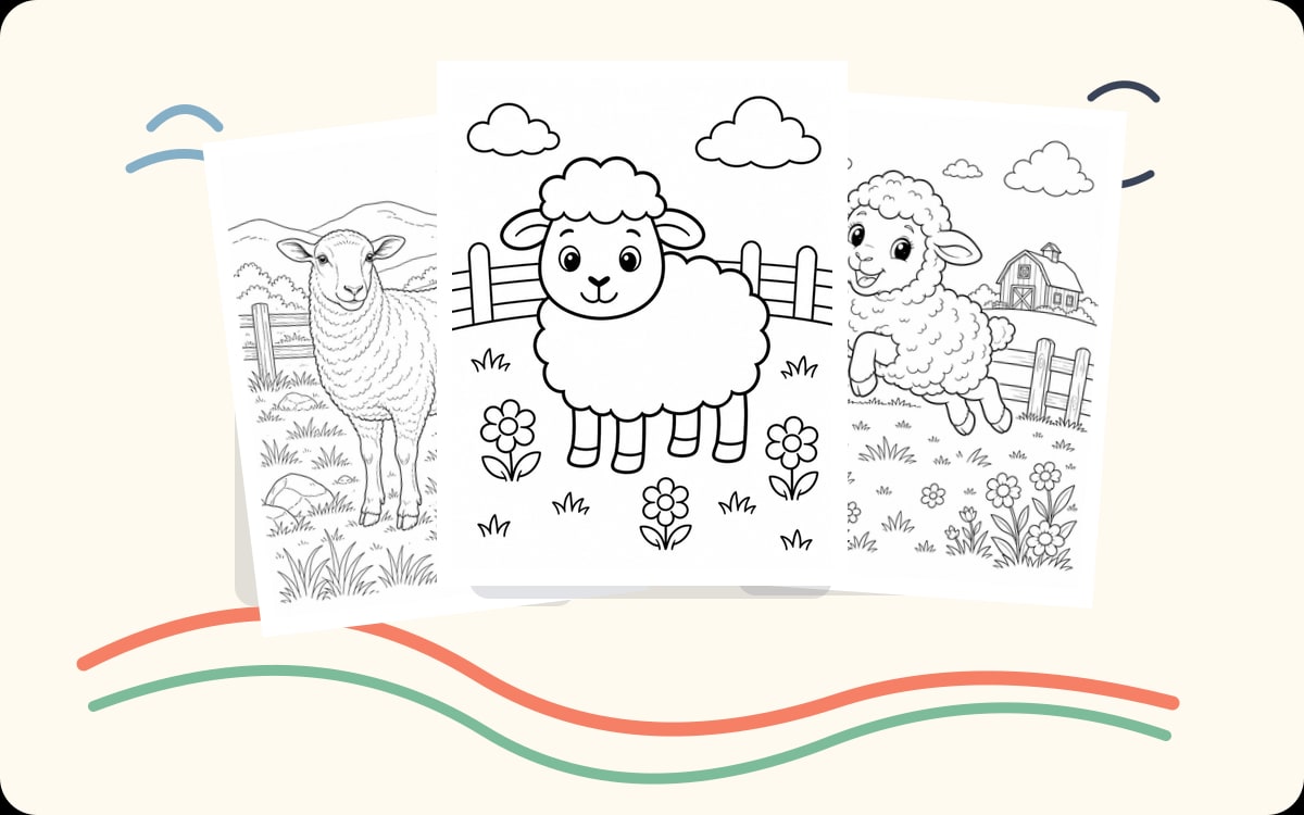 Sheep Coloring Pages preview
