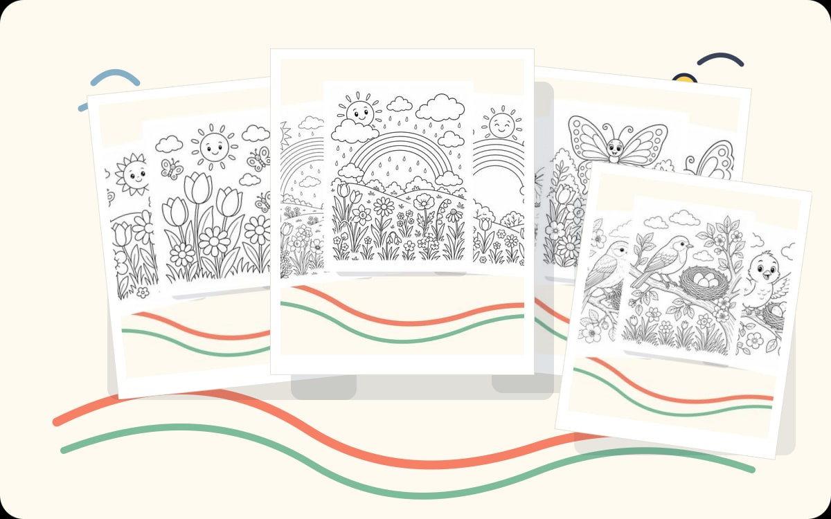 Spring Coloring Pages preview