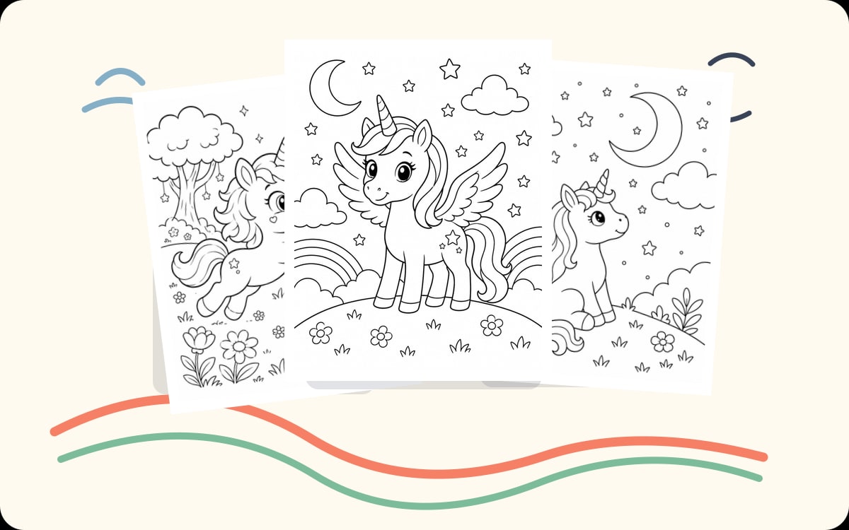 Unicorn Coloring Pages preview