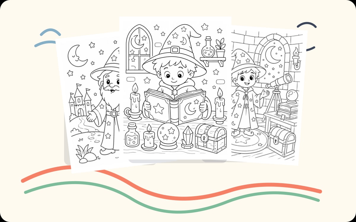 Wizard Coloring Pages preview