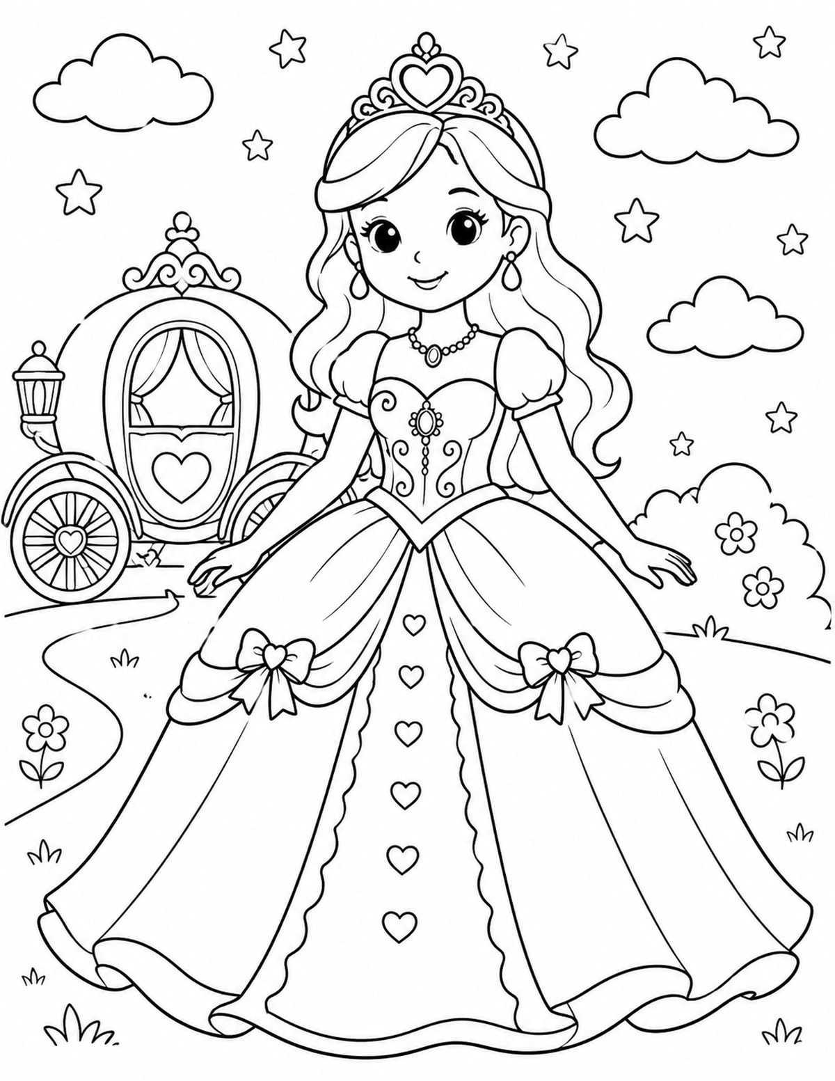 Ball Gown with Carriage printable preview