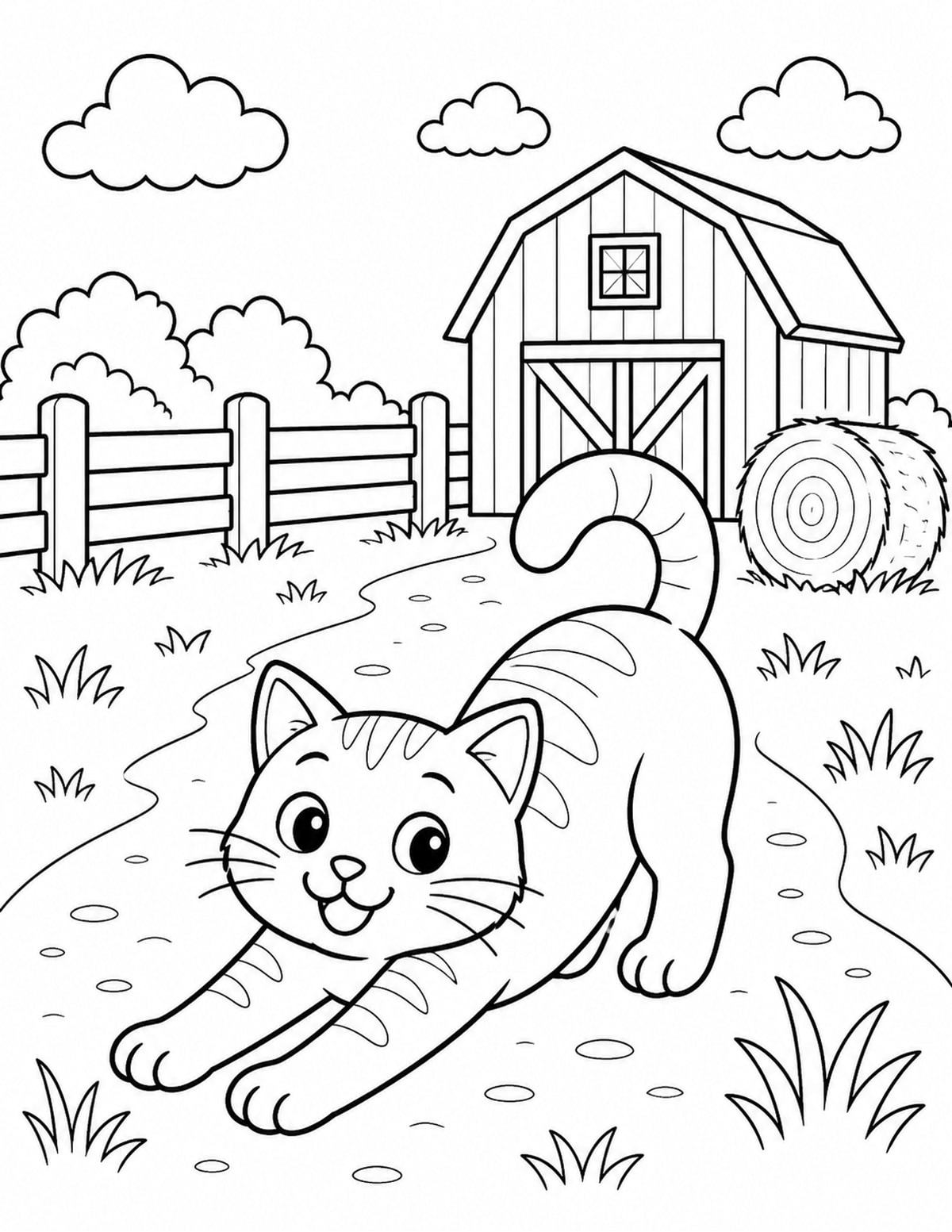 Cat Coloring Page 2 printable preview