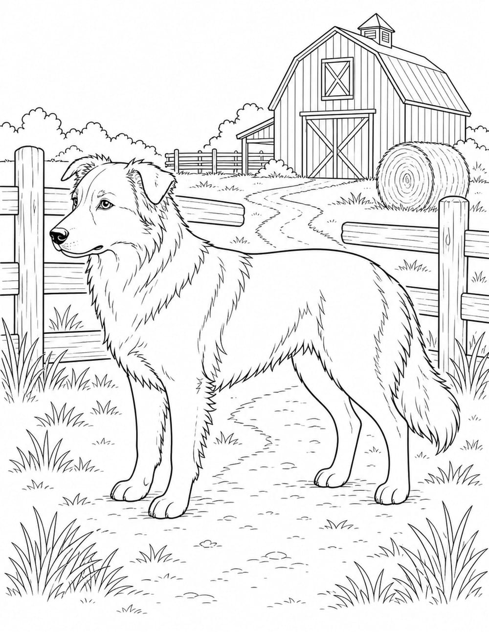 Dog Coloring Page 1 printable preview