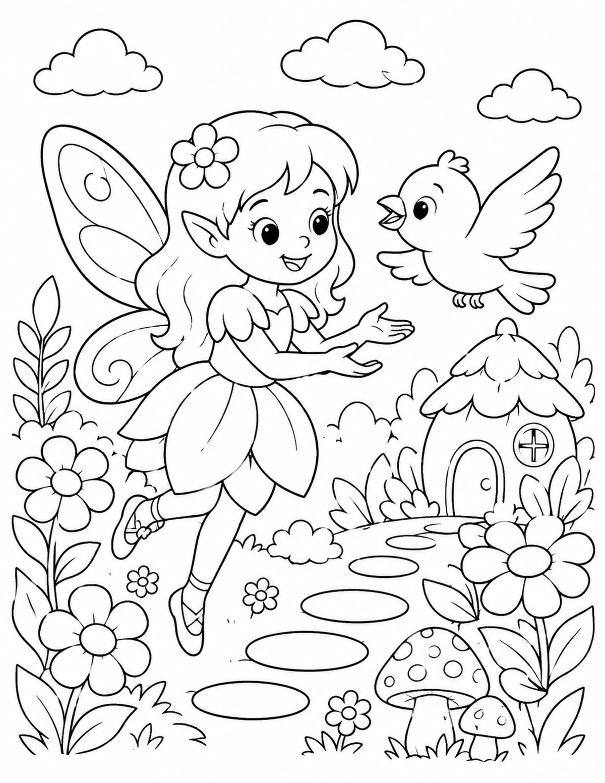 Fairy Playing printable preview