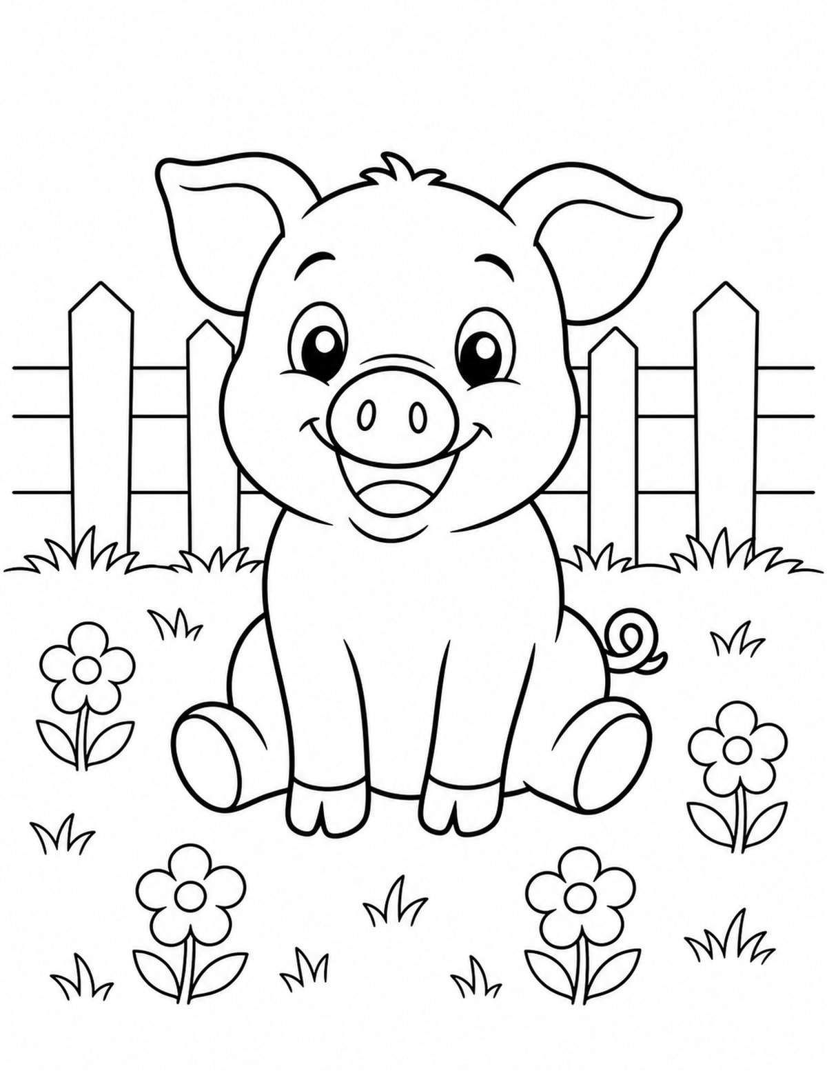 Piglet Coloring Page 2 printable preview