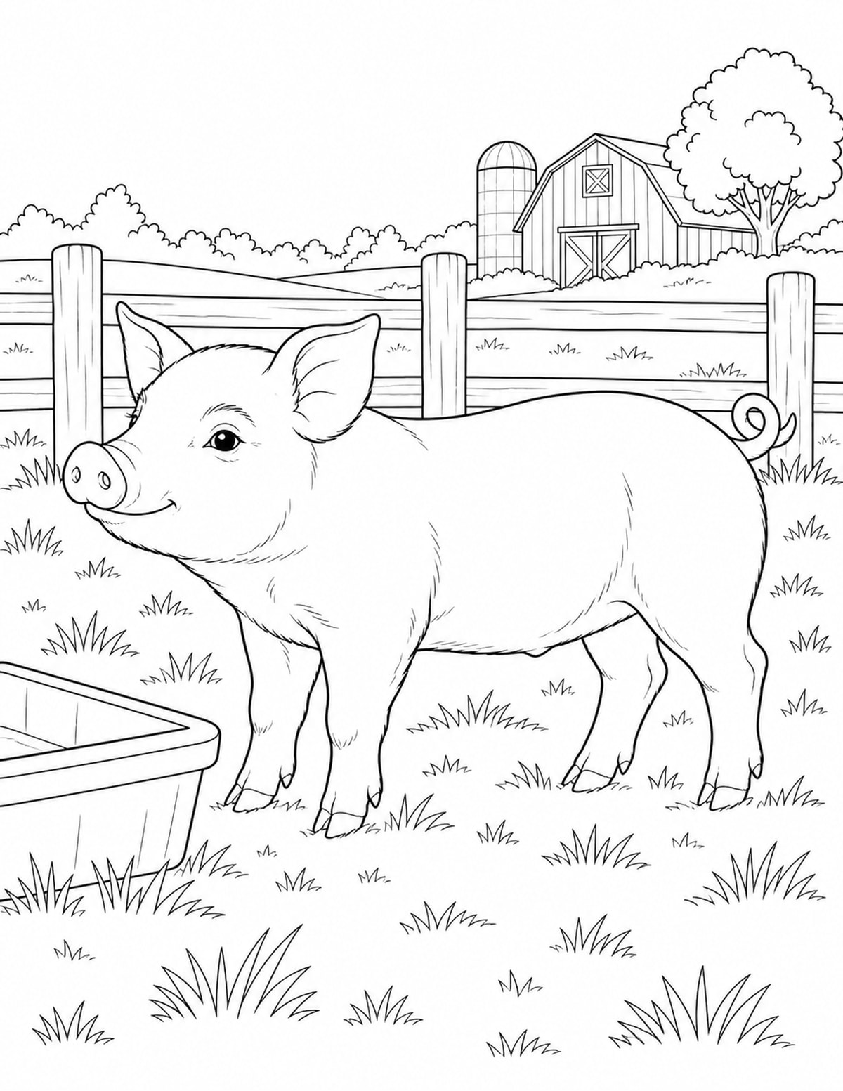 Piglet Coloring Page 5 printable preview
