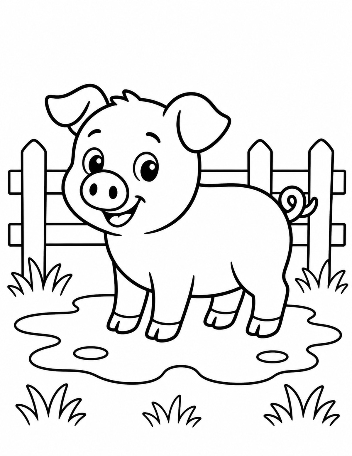 Piglet Coloring Page 7 printable preview