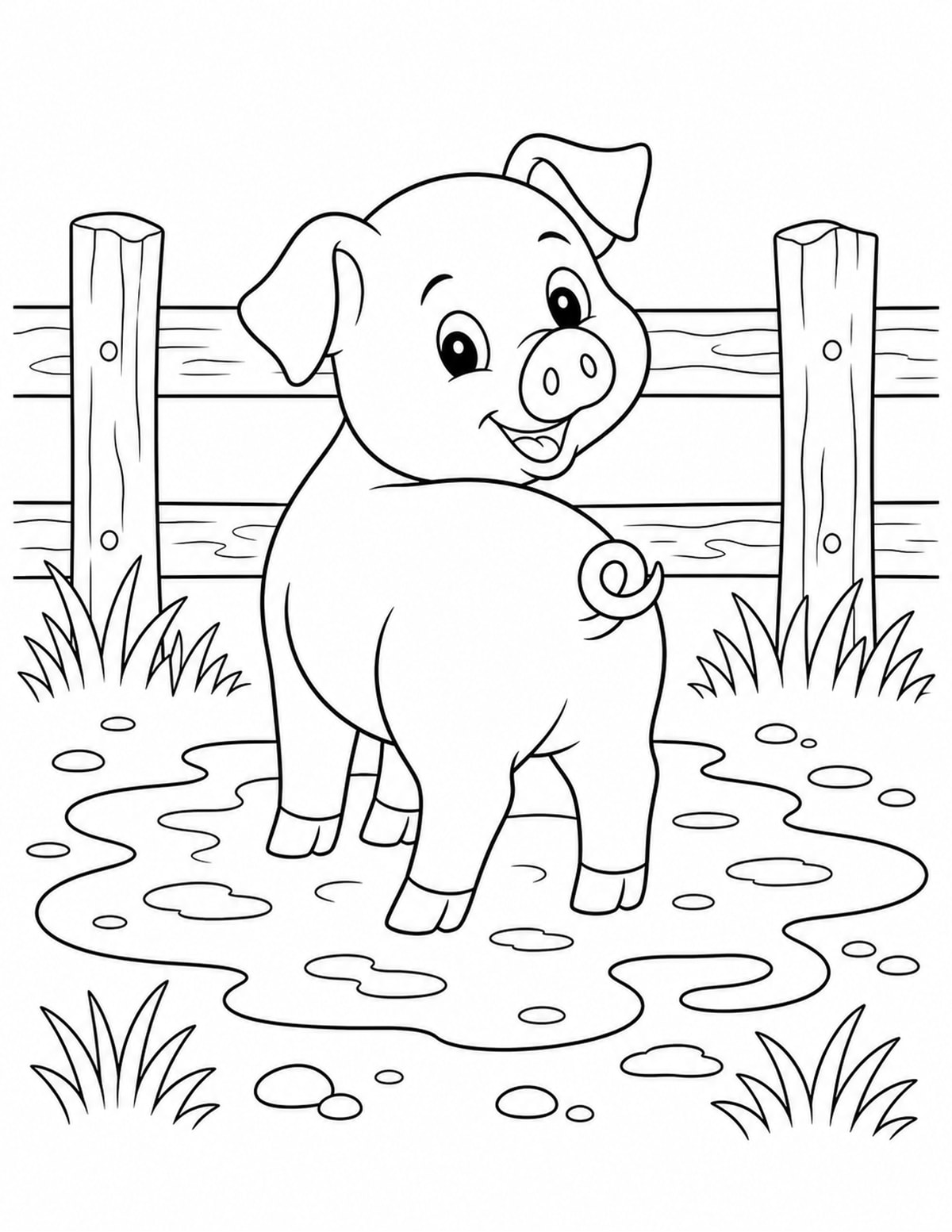 Piglet Coloring Page 9 printable preview