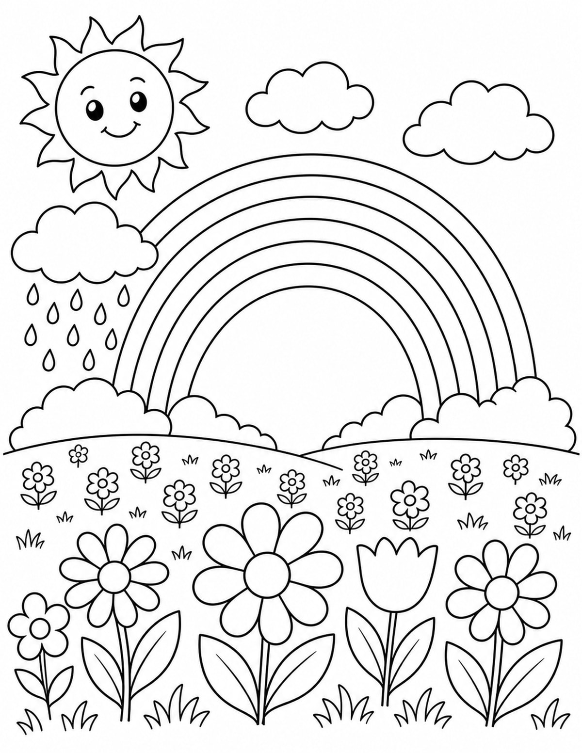 Big Arc Rainbow Page printable preview