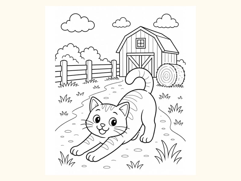 Cat Coloring Page 2 printable preview