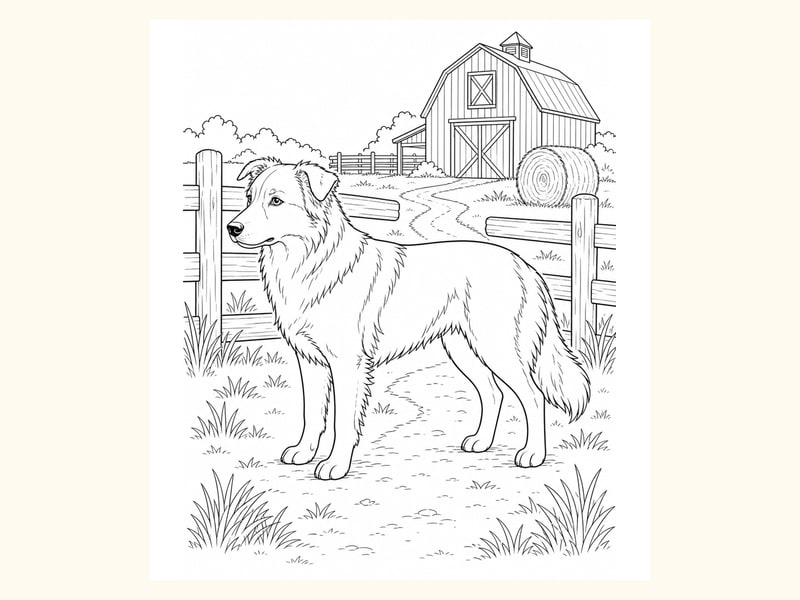 Dog Coloring Page 1 printable preview