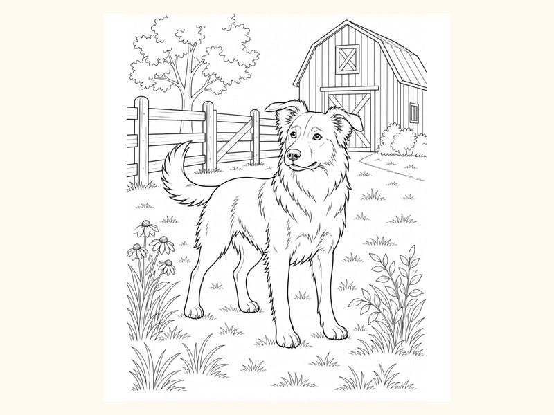Dog Coloring Page 2 printable preview