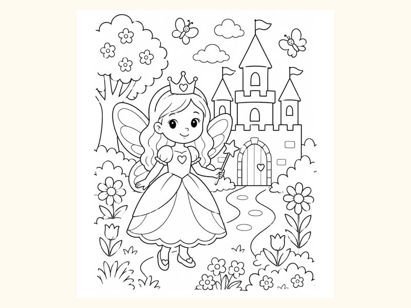 Fairy Princess printable preview