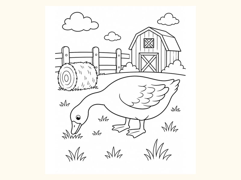 Goose Coloring Page 5 printable preview