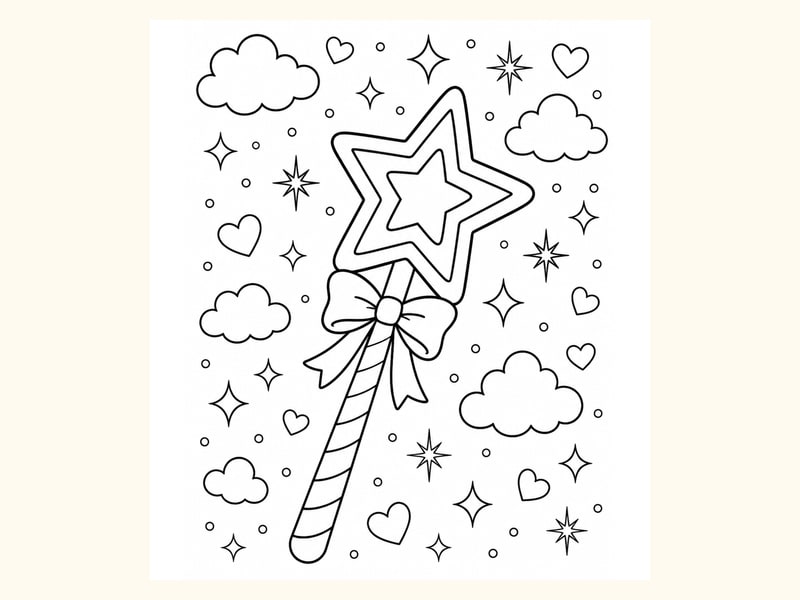 Magic Wand printable preview