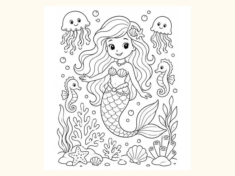 Mermaid printable preview
