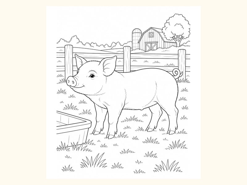 Piglet Coloring Page 5 printable preview