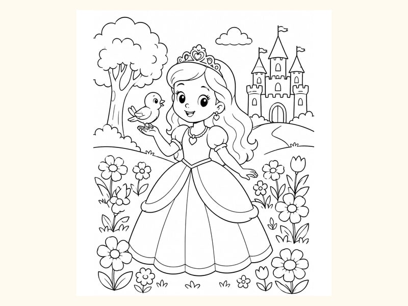 Princess printable preview