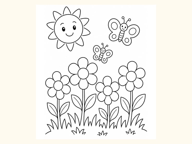 Blooming Garden for Kids printable preview
